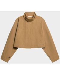 Helmut Lang - Cropped Trench Jacket - Lyst