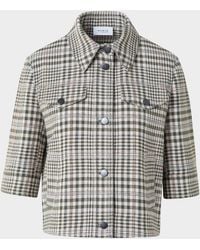 Akris Punto - Cotton-Blend Check Short Jean Jacket - Lyst