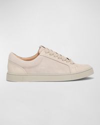 Frye - Ivy Mixed Leather Low-Top Sneakers - Lyst