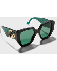 Gucci - Generation 54mm Oversized Rectangular Sunglasses - Lyst