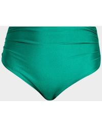 Jonathan Simkhai - Teya Ruched High Waisted Bikini Bottoms - Lyst
