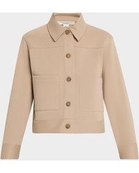 Vince - Cropped Patch Pocket Jacket - Lyst