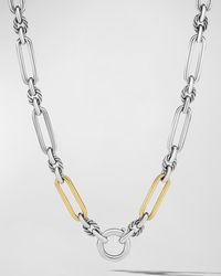 David Yurman - Lexington Chain Necklace With 18k Gold In Silver, 7mm, 18"l - Lyst
