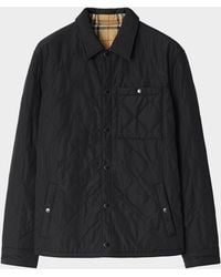 Burberry - Apos;S Brighton Quilted Check Cotton-Blend Reversible Shirt Jacket - Lyst