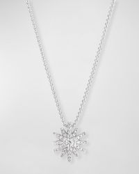 David Yurman - Starburst Pendant 18k White Gold Diamond Pave Necklace - Lyst