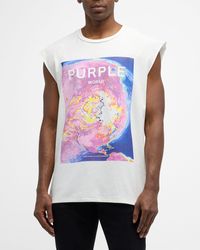 Purple - Textured T-Shirt - Lyst