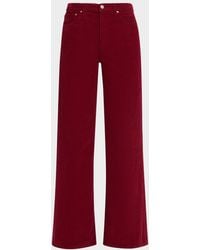 RE/DONE - Studded Wide Flare Corduroy Pants - Lyst