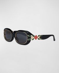 Casablancabrand - Branch Logo Square Acetate & Nylon Sunglasses - Lyst