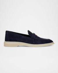 Veronica Beard - Ailey Suede Medallion Slip-On Loafers - Lyst