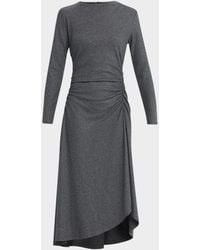 Veronica Beard - Theodora Long-Sleeve Midi Dress - Lyst