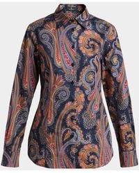 Etro - Paisley-Print Cotton Button-Down Shirt - Lyst