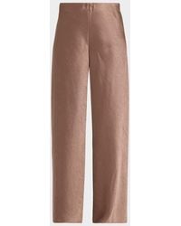 Vince - Fluid Bias-Cut Crushed Satin Pants - Lyst