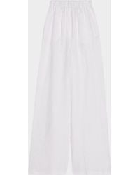Loro Piana - Valerio Linen Straight-Leg Sunny Trousers - Lyst