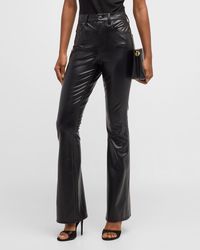 Veronica Beard - Beverly High Rise Skinny Flared Faux Leather Jeans - Lyst