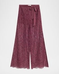 LoveShackFancy - Riana Floral Lace Pants - Lyst