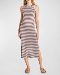 Splendid - Benson Sleeveless Stripe Midi Dress - Lyst