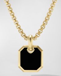 David Yurman - Roman Pendant With Gemstone In 18k Gold, 15mm - Lyst