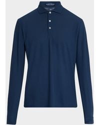 Peter Millar - Apos;S Crown Crafted Cool Cotton Long-Sleeve Polo Shirt - Lyst