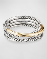 David Yurman - Crossover Ring With 18k Gold - Lyst