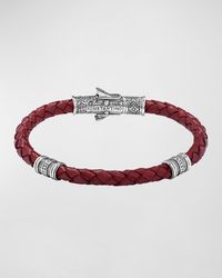 Konstantino - Braided Leather Bracelet W/ Sterling Silver - Lyst
