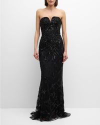 Zuhair Murad - Sunray Bead Embellished Strapless Mermaid Gown - Lyst