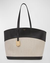 Ferragamo - Charming Medium Canvas And Leather Tote Bag - Lyst