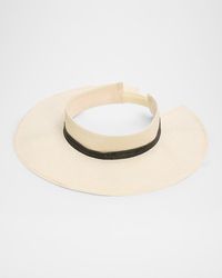 Brunello Cucinelli - Hemp Visor With Monili Band - Lyst