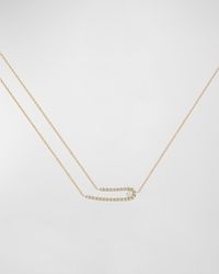 Krisonia - 18k Rose Gold Multi Chain Necklace With Diamonds - Lyst