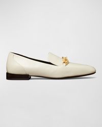 Tory Burch - Jessa Leather Chain Loafers - Lyst