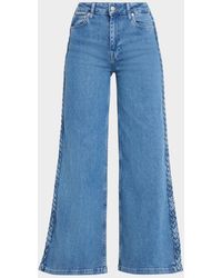 Jonathan Simkhai - Booker Braided Wide-Leg Jeans - Lyst