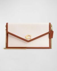 COACH - Essential Envelope Canvas Clutch Bag - Lyst