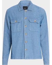Rails - Apos;S Hayes Slub Cotton And Linen Shirt Jacket - Lyst