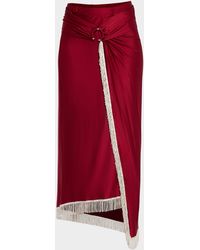 Rabanne - Fringed Maxi Wrap Skirt - Lyst