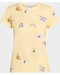 Rag & Bone - All-Over Butterfly Graphic Tee - Lyst