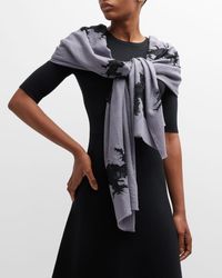 Bindya Accessories - Lace Silk & Wool Evening Wrap - Lyst