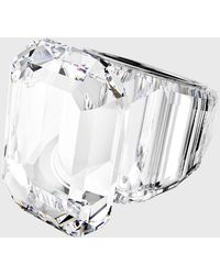 Swarovski - Lucent Crystallized Statement Ring, Size 6 - Lyst