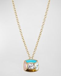 Emily P. Wheeler - Mini Patchwork Necklace In 18k Yellow Gold And Topaz, 16"l - Lyst