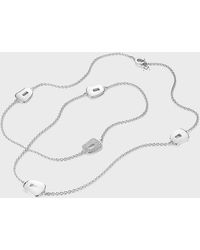 Mattioli - Puzzle 18k White Gold Necklace With Diamond Station - Lyst