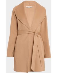 Sofiacashmere - Double-Face Cashmere & Wool Wrap Coat - Lyst