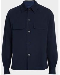 Kiton - Cotton Stretch Flap-Pocket Overshirt - Lyst