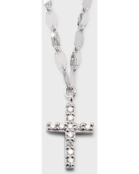 Lana Jewelry - 14k Flawless Mini Cross Pendant Necklace - Lyst