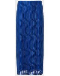 Akris - Techno Wave Guipure Lace Midi Skirt - Lyst