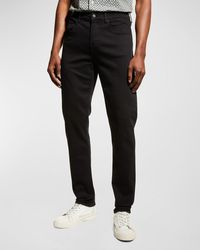 7 For All Mankind - Slimmy Taper Solid Skinny Jeans - Lyst