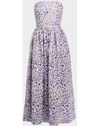 green emerald velvet dress Strapless Corded Midi Dress