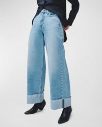 Rag & Bone - Sofie High-Stretch Ankle Jeans With Cuff - Lyst