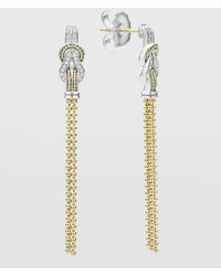 Lagos - Newport Diamond 50mm Tassel Earrings - Lyst