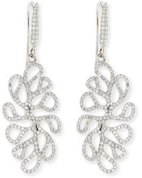 Miseno - Sealeaf Collection 18k White Gold Diamond Earrings - Lyst