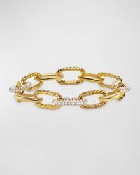 David Yurman - Madison Chain Bracelet With Diamonds In 18k Gold, 11mm - Lyst