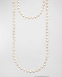 Lagos - Sterling And 18K Luna Pearl Small Strand Necklace, 36"L - Lyst