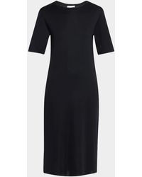 The Row - Jorgina Short-Sleeve Silk T-Shirt Dress - Lyst